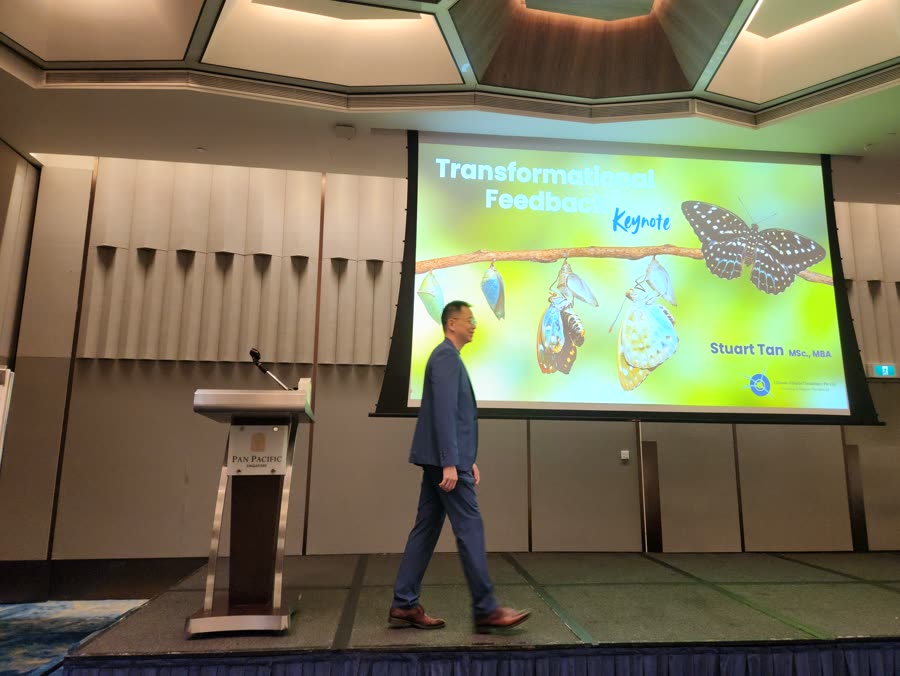 Stuart Tan leading a group session